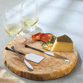Rustic Natural Wood Cheese Board Elegant Serving Platter for Entertaining