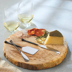 Rustic Natural Wood Cheese Board Elegant Serving Platter for Entertaining