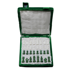 Handmade Marble Chess Table with Floral Inlay – Luxury Octagon Game Table