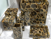 Elegant 7-Piece Brown Agate Bathroom Set with Premium Resin Design iturend Bathroom FurnI